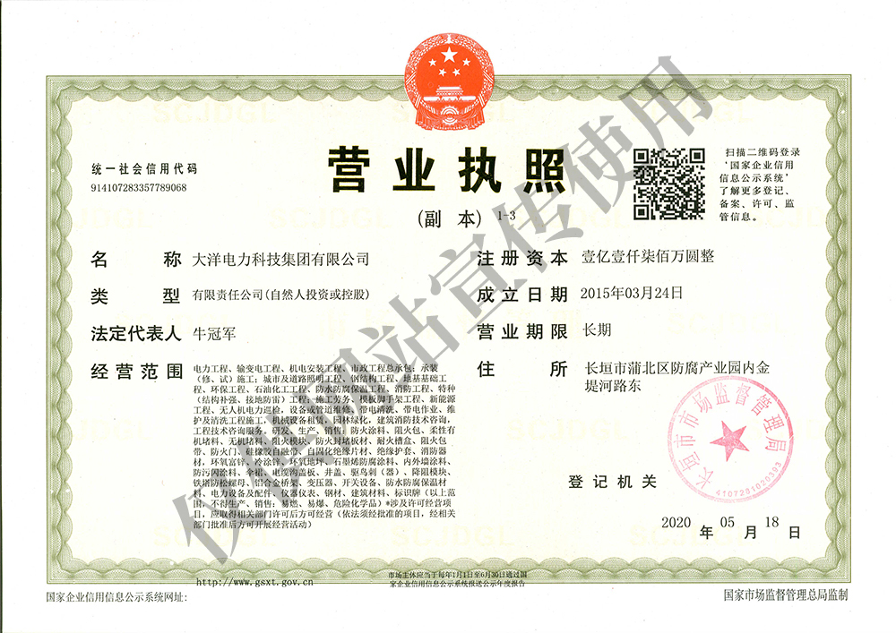 集团营业执照